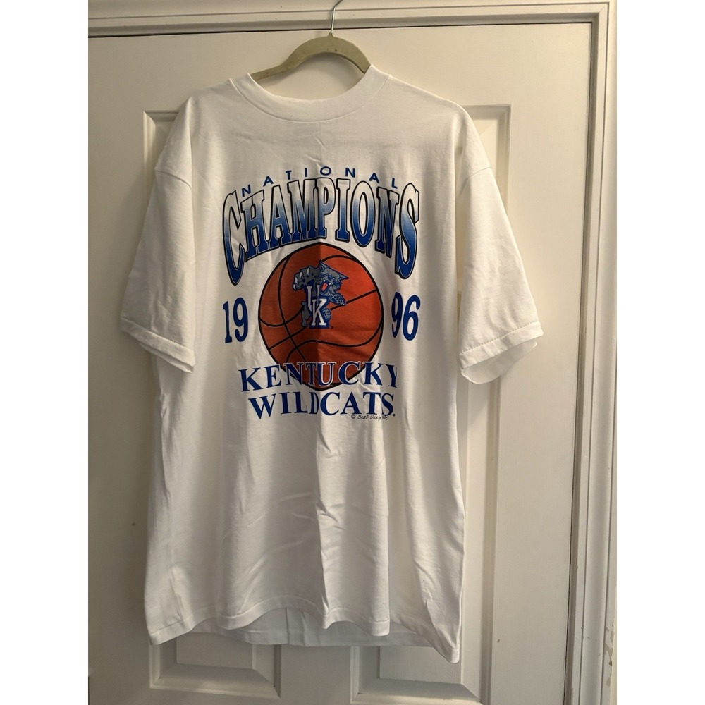 Vintage NWOT University Of Kentucky 1996 National champions Tshirt XL Wildcats